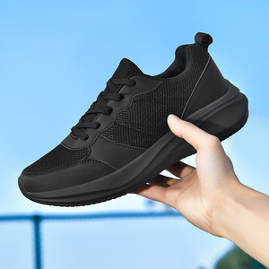 Zapatillas Deportivas para Hombre, Ultraligeras, Bordadas, para Caminar, Talla Grande, con Cierre de Cordones, Malla Transpirable, Absorción de Impactos - Product Image 4