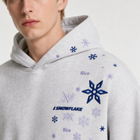 Sweat-shirt à capuche de Noël brodé flocon de neige unisexe, pull de fête, cadeau d'hiver pour couple, streetwear