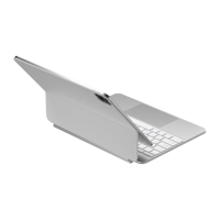 Clavier Magique en Alliage d'Aluminium Premium avec Pavé Tactile Rétroéclairé pour iPad Pro 12.9 6ème Génération, Clavier à Ciseaux, Support Flottant, Coque OEM