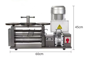 Machine à laminer 250 mm 750 W pour la fabrication de bijoux en or et en argent, lamination de fil plat et rond avec interrupteur marche/arrêt - Product Image 3