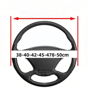 Housse de <span class=keywords><strong>volant</strong></span> en cuir robuste pour camions, bus, autocars, antidérapante, résistante à l'usure, universelle 38 40 <span class=keywords><strong>42</strong></span> 45 47 <span class=keywords><strong>cm</strong></span> - Product Image 3