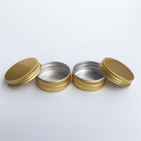 1 oz 30ml 30g Pot rond en aluminium doré 30ml Récipient en aluminium pour le stockage de la crème Boîte en fer-blanc Bougie Boîte en fer blanc