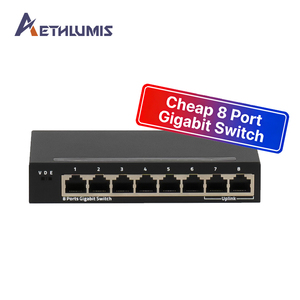Switch LAN Gigabit de 8 Puertos Estable, Sin Gestión, Sin Ventilador, Carcasa Metálica, Plug and Play para Entornos de Red de Oficina - Product Image 2