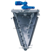 Mélangeur à vis conique Jastec acier inoxydable Ss316l/ss304 Double vis VSH 100 litres mélangeur de poudre Double mélangeur de ruban à cône hélicoïdal