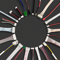 Kawat yang dibuat sesuai pesanan untuk papan Pcb Molex Jst Gh Xh Ph Sm Terminal kawat lengkap Harness
