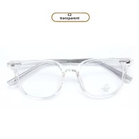 Montures de lunettes unisexes tendance anti-lumière bleue Tr90, style carré vert, inspirées des influenceurs sans maquillage