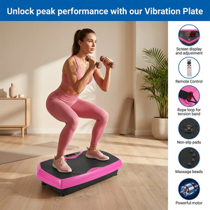Plataforma Vibratoria 3D para Drenaje Linfático de Cuerpo Completo, Plataforma Vibratoria Profesional para Reducir Peso - Product Image 4