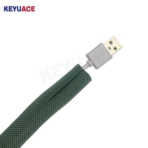 MZF-PET Manga trançada <span class=keywords><strong>Self</strong></span>-Closing PET Cable Management <span class=keywords><strong>Wrap</strong></span> para fiação industrial automotiva - Product Image 5