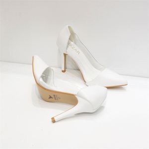 Sandales à talons aiguilles blanches pour femmes Escarpins à bout pointu de grande taille avec confort doux de haute qualité pour une utilisation estivale - Product Image 6