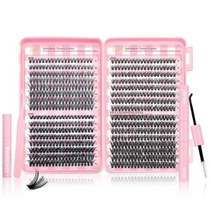 Jmq Individual <b>Clusters</b> <b>Lashes</b> 30D 40D 50D Thick Synthetic Fibers Easy To Fan For Eyelash Extensions - Product Image 1