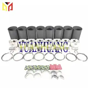 Động cơ xây dựng lại Kit EF750 wtih đầy đủ Gasket Kit cho HINO EF750 động cơ diesel xi lanh lót piston & Nhẫn Vòng Bi Máy giặt