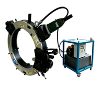 Biseauteur de tuyaux à moteur hydraulique YPH 24/48 pouces pour la réparation et la fabrication de pipelines sur site, machine de découpe à froid 110V/220V externe