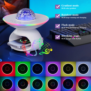 2025 New Star Projector Night <strong>Light</strong> BLE Wireless <strong>Charging</strong> RGB Rainbow Colorful Dimmable Audio Atmosphere <strong>Light</strong> - Product Image 6