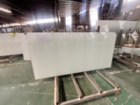 Panneaux de verre trempé cannelé de 7 mm et 10 mm, verre de sécurité découpé sur mesure pour les systèmes de cloisons de bureaux de luxe