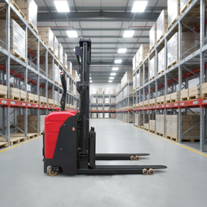 Empilhadeira Elétrica 2T 1.6m com Garfos Ajustáveis e Plataforma para Operador, Tipo Pedestre, para Uso em Armazéns - Product Image 3