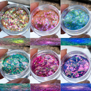 Fard à paupières hautement pigmenté Duochrome Flake Multichrome Eyeshadow Glitter Flakes - Product Image 4