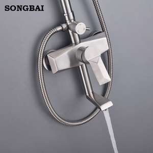 China conjunto de ducha de CUPC de marca de agua de acero inoxidable 304 hotel <span class=keywords><strong>baño</strong></span> termostático ducha <span class=keywords><strong>grifo</strong></span> - Product Image 3