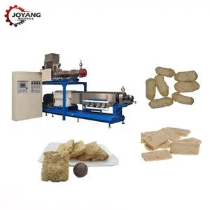 Soya Protein Vegetarian Meat Manufacturer Plant Textured Soya Protein Chunks Making Machine