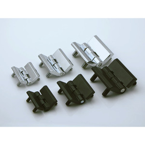 Bisagra para Puerta de Gabinete Haitan 40x40x5mm Negra con Pernos Roscados, Herrajes para Equipos Industriales - Product Image 1