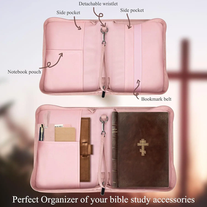 <span class=keywords><strong>เคส</strong></span>หนังพียูลายไบเบิ้ลพร้อมที่คั่นหนังสือไบเบิลอุปกรณ์การศึกษา - Product Image 5