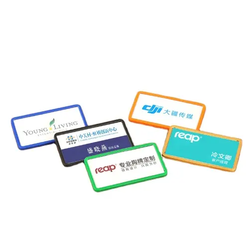 Reap popüler pin adı etiketi rozeti tutucu pin rozetleri kimlik kartı sahipleri işçiler için çalışma çalışan adı rozeti