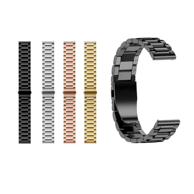 18mm 22mm 20mm 24mm Band for Samsung Galaxy Watch 42 46mm Galaxy Watch 3 Stainless Steel for Amazfit Bip Gtr Straps