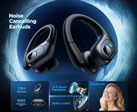 Écouteurs sans fil T19 TWS Sport avec crochet d'oreille, couleur et logo personnalisés, certifiés CE FCC Rohs, étanches IPX5, Bluetooth V5.4, pour l'entraînement