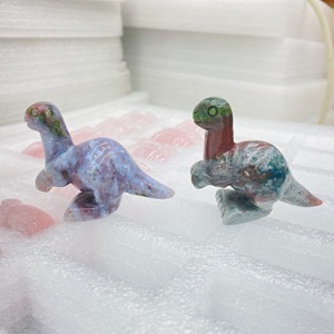 HZ Wholesale Agate naturelle Que Sera, pierre brute de cristal de matériau varié, Agate Crazy, sculpture de dinosaure en pierre brute - Product Image 5