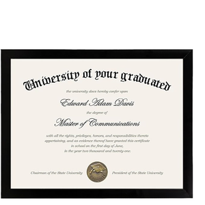 Hot Selling Handmade A5 <b>A4</b> A3 8.5x11 PVC <b>Certificate</b> Photo Diploma <b>Frame</b> with UV Printing for Students' Graduation - Product Image 2