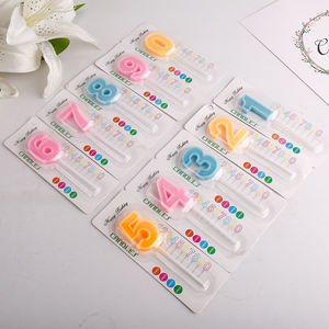 الجملة الجديدة رسالة عيد ميلاد حزب دخاني مايكلز شمعة رقم - Product Image 5