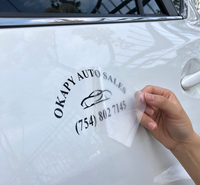Wasserdichter Vinyl-Aufkleber für die Heckscheibe, Auto-Transferbanner, Aufkleber für die Stoßstange, individueller Transferaufkleber