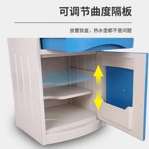 Mesa auxiliar ABS con ruedas y estante ajustable para personal de hospitales, clínicas y laboratorios - Product Image 1