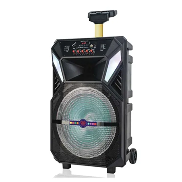 12INCH 2021 Fashion Terbaik Suara Speaker Trolley Outdoor Diperkuat Speaker Kekuatan Trolley Speaker