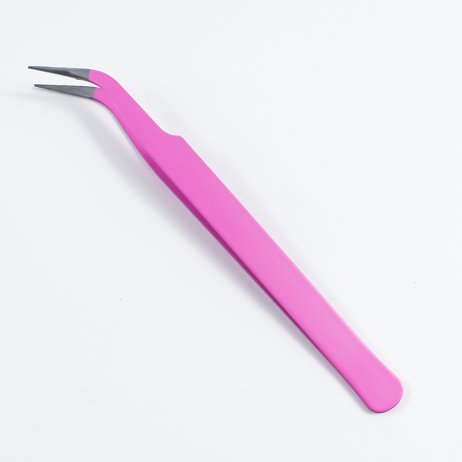 Pince à épiler C rose vif