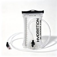 Poche à eau de 2,0 L en TPU de qualité alimentaire sans BPA, étanche, à large ouverture, avec tube de boisson détachable