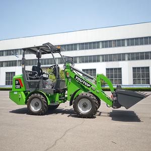 Baterai dioperasikan kebun pertanian menggunakan <span class=keywords><strong>4</strong></span> roda penggerak listrik Mini pemuat buatan Cina - Product Image 1