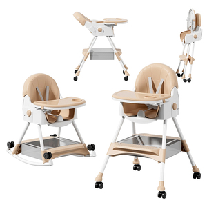 Seggiolone Multifunzionale 3-in-1 in Plastica per Bambini con Telaio in PP+Acciaio Sicuro e di Alta Qualità per Bambini da 1-2 Anni - Product Image 1