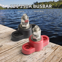 Borne de batterie en laiton à courant élevé 100A-200A, connecteur de borne positive/négative pour batterie au lithium, bateau et stockage d'énergie solaire