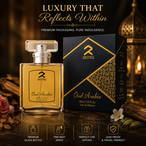 น้ำหอม Zesteq Oud Arabia Premium Oud Eau De Parfum 30 มล. กลิ่นหอมติดทนนานสำหรับทั้งชายและหญิง พร้อมกลิ่นไม้หอมอบอุ่นแบบตะวันออกและกลิ่นธรรมชาติ - Product Image 4