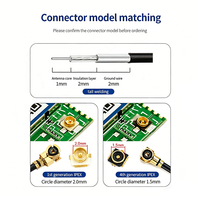 Câble coaxial RF à faible perte U.FL vers RP SMA femelle, 1,13 mm, 50 ohms, en cuivre massif pour routeur WiFi, module GPS GSM