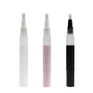 5 pièces 3ml conteneur d'huile de cuticule avec brosse baume à lèvres Tube vide torsion stylos <span class=keywords><strong>ongles</strong></span> nutritif huile Tube cosmétique conteneur stylo - Product Image 3
