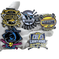Badge d'équipe sportive en métal personnalisé Uniquepin, logo personnalisé, émail souple, pour casquette de baseball, épinglette de remise de diplôme, Nouvel An chinois - Vente en gros