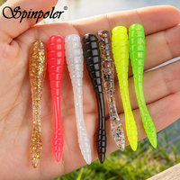 Leurre souple flottant Spinpoler Micro Light Game 48mm 0.5g en TPR pour la pêche à l'Ajing, la pêche sur roche et la pêche sur glace, idéal pour les petits prédateurs.
