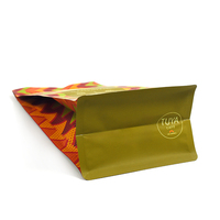 Sachet de café à fond plat personnalisé avec valve de dégazage et fermeture éclair déchirable, pochette pour café moulu Arabica Especial torréfaction moyenne