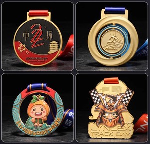 Medallas Deportivas Personalizadas de Fábrica, Diseño de Cinta para Campeonatos Deportivos, Medallas de Aleación Deportivas Personalizadas, Medallas de Metal Esmaltado - Product Image 6