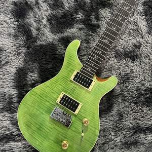 Offre Spéciale Déstockage |   Guitare électrique de style PRS de haute qualité avec tremolo simple, construction en bois massif de tilleul, Chameleon Tiger - Product Image 3