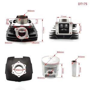 Kit de Reparación de Motor para Motocicleta, Cilindro de 66 mm, Pistón, Junta, Compatible con DT175, <span class=keywords><strong>DT</strong></span> <span class=keywords><strong>175</strong></span>, DT125 - Product Image 2