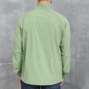 Jersey de manga larga con cremallera de cuarto para hombre, camisetas atléticas para golf, senderismo, correr, Sudadera ligera de entrenamiento con bolsillo - Product Image 2