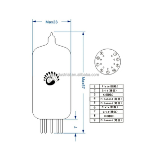Tubo de vacío de Audio PSVANE ECC83 reemplazar el tubo Shuguang 12AX7B para amplificador de Audio Hifi - Product Image 6