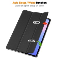 Étui en cuir PU pour Samsung Galaxy Tab S10 FE Plus 13,1 pouces avec emplacement pour stylet, support pliable en TPU souple, protection contre les chocs, housse de tablette
